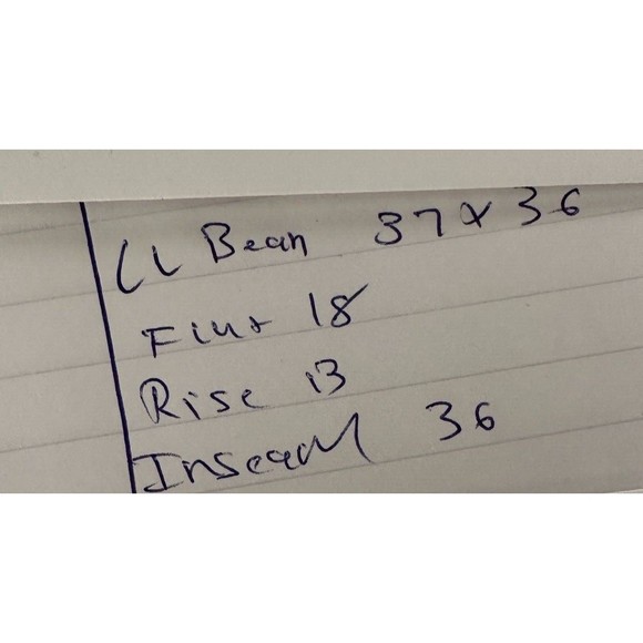 LL Bean Flannel Lined Heavy Natural Fit Jeans (Men's 37x36) Blue Great condition - Picture 10 of 10